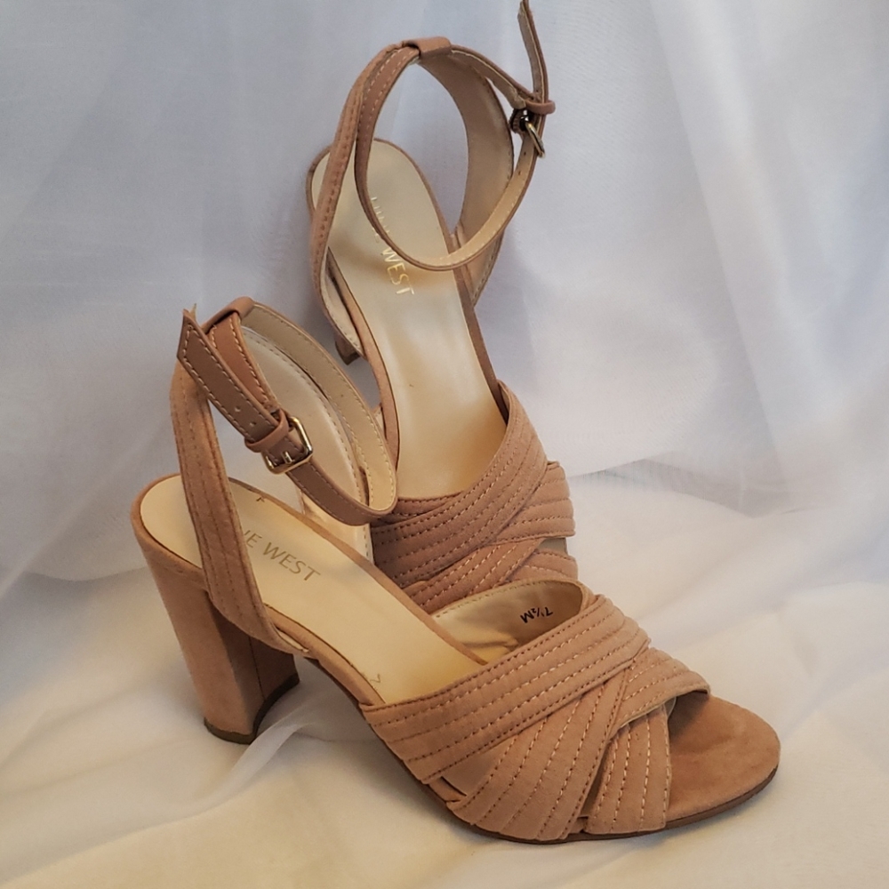 Nine West Pink sandal with block heel